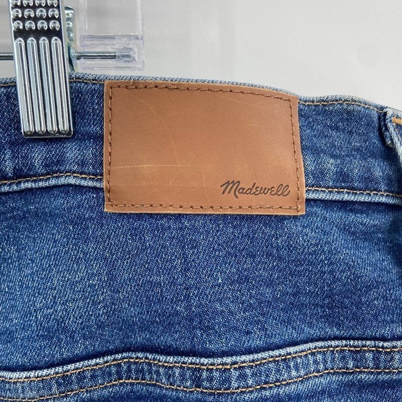 MADEWELL The Mom Jean Distressed Medium Wash Denim Blue Jeans Size 37 - Picture 7 of 9